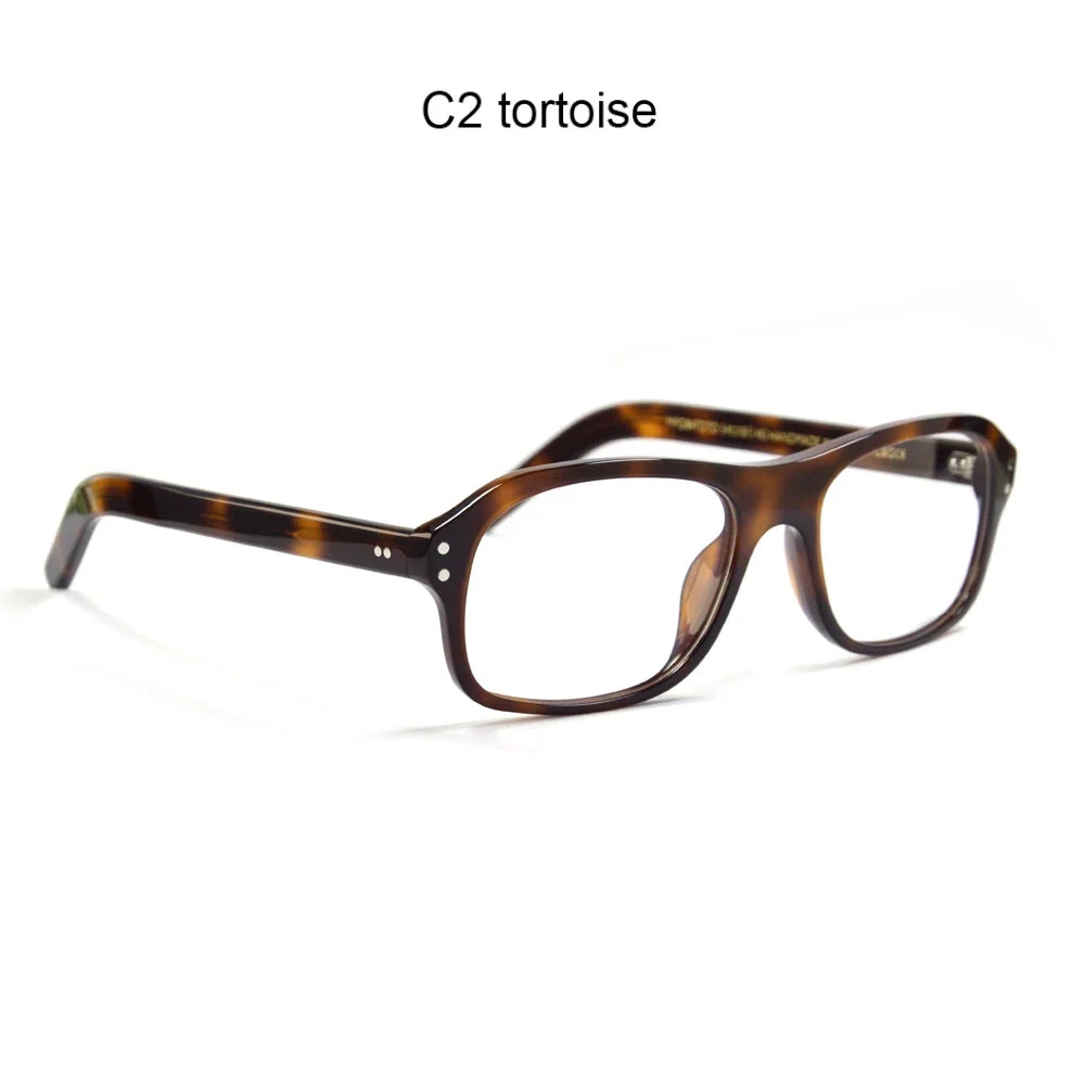 Gafas rectangulares de acetato retro: estilo inspirado en Kingsman
