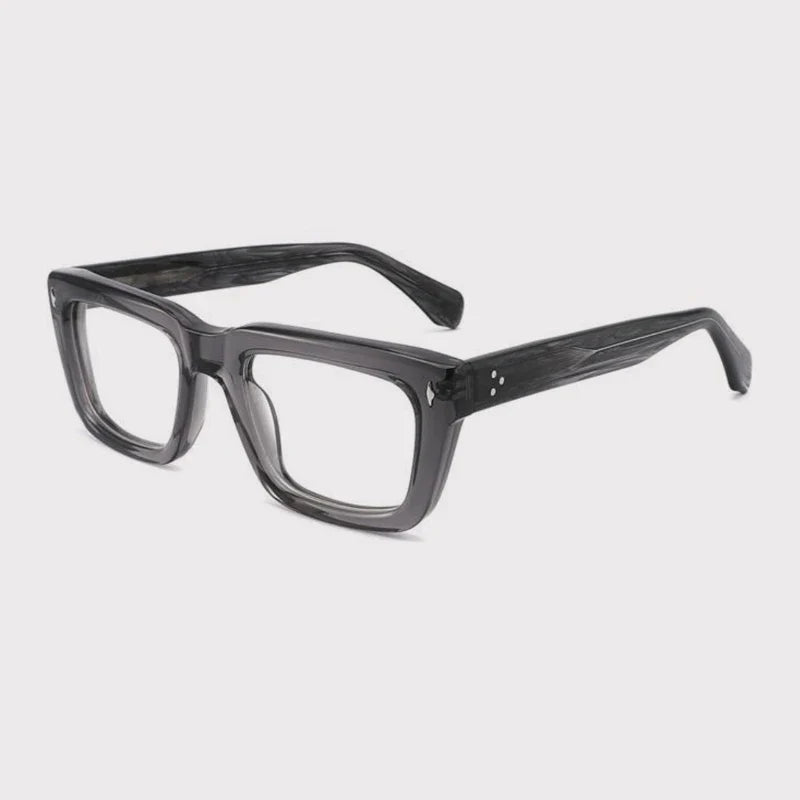 Montura de gafas graduadas cuadrada de acetato grueso vintage