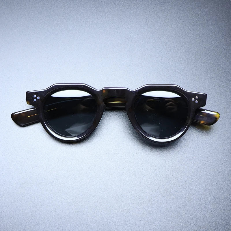 Gafas de sol vintage de acetato polarizadas con protección UV400 para ajuste pequeño
