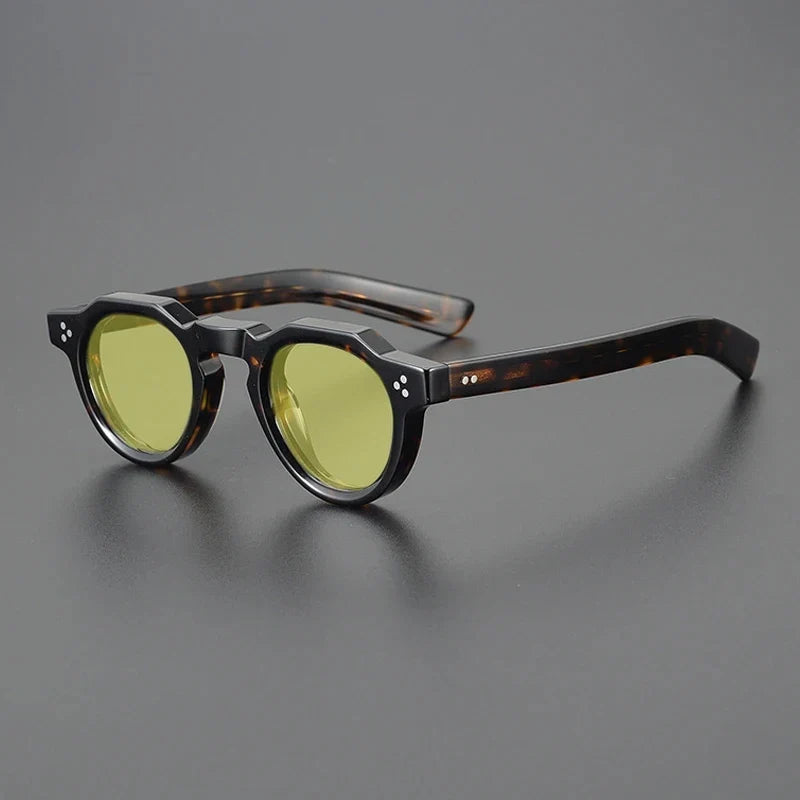 Gafas de sol vintage de acetato polarizadas con protección UV400 para ajuste pequeño