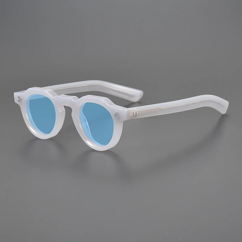 Gafas de sol vintage de acetato polarizadas con protección UV400 para ajuste pequeño