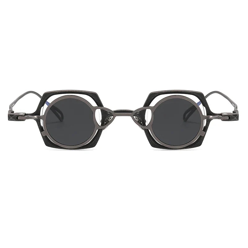 Gafas 2 en 1 de titanio puro con clip magnético y lente solar polarizada