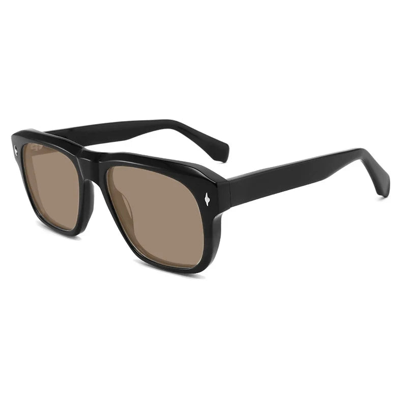 Gafas de sol vintage de acetato polarizadas con protección UV400 y ajuste amplio