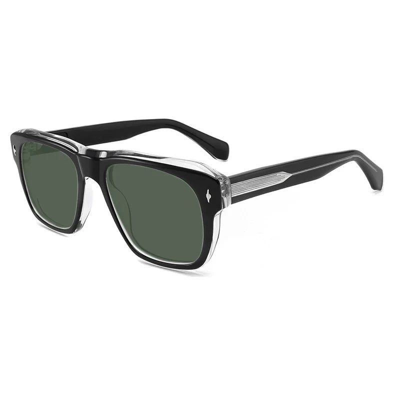 Gafas de sol vintage de acetato polarizadas con protección UV400 y ajuste amplio