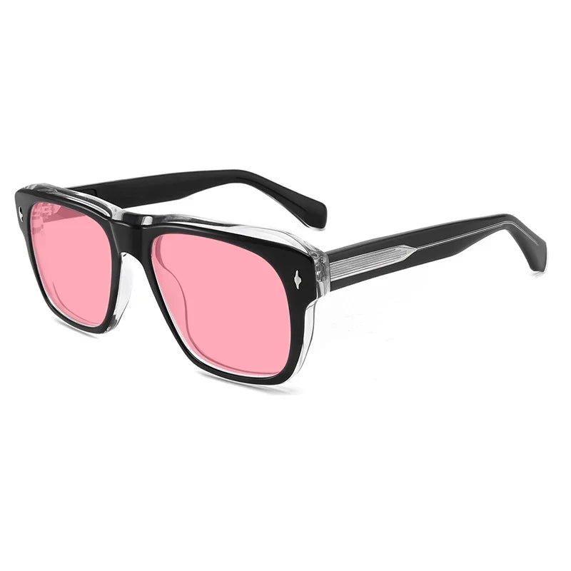 Gafas de sol vintage de acetato polarizadas con protección UV400 y ajuste amplio