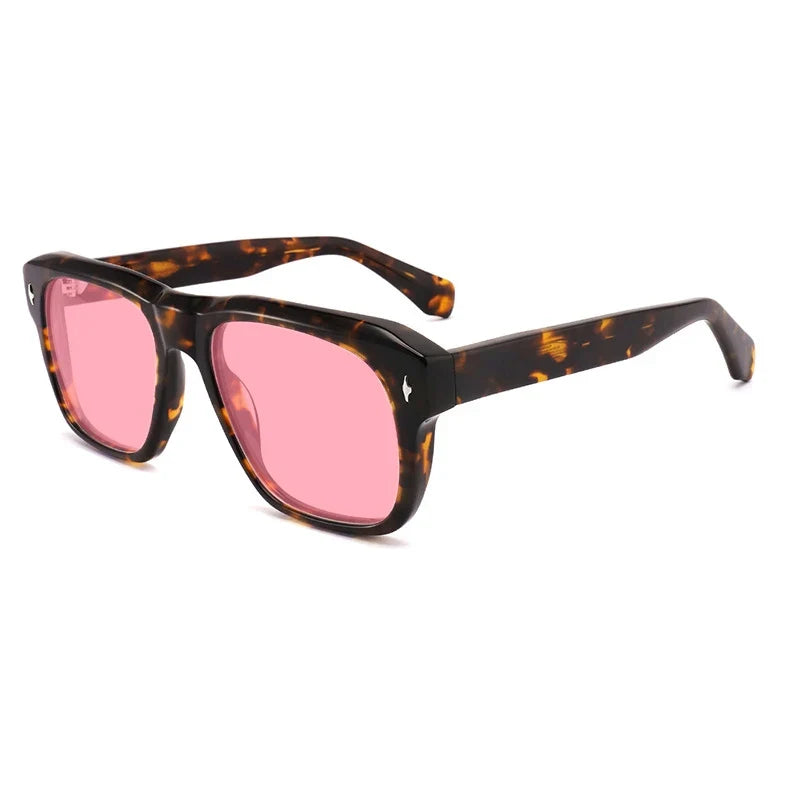 Gafas de sol vintage de acetato polarizadas con protección UV400 y ajuste amplio