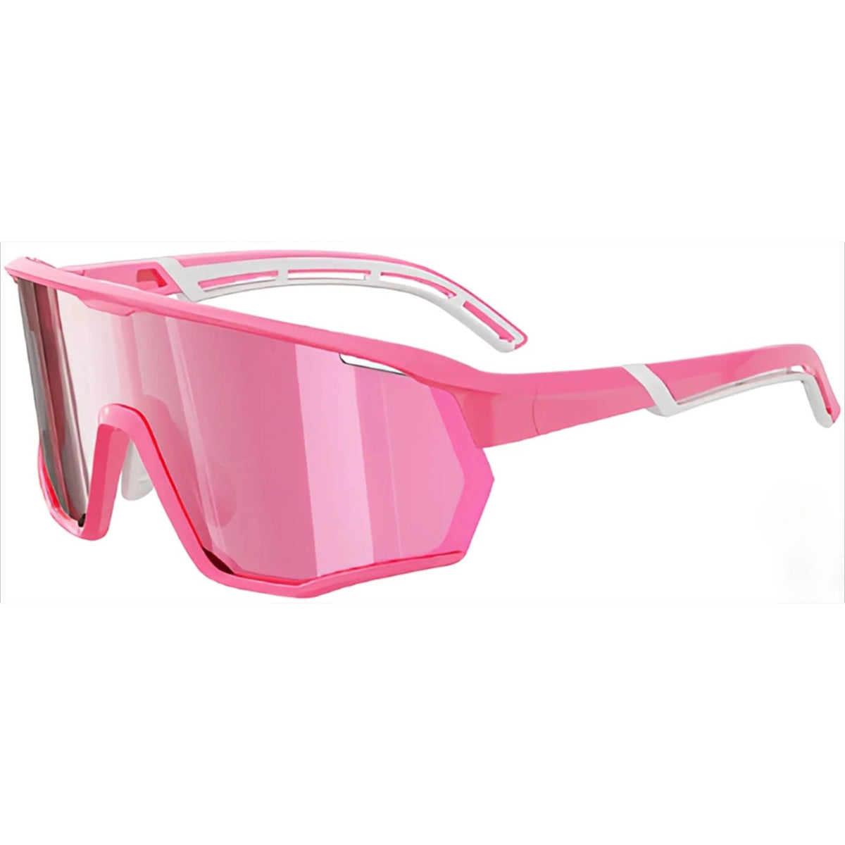 Gafas de sol deportivas con protección angular TR90 y lente cilíndrica de PC para uso en exteriores