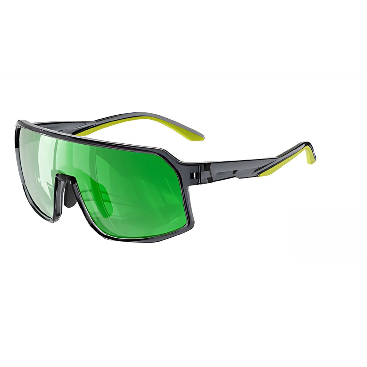 Gafas de sol deportivas cuadradas de visión amplia con lentes polarizadas para actividades al aire libre