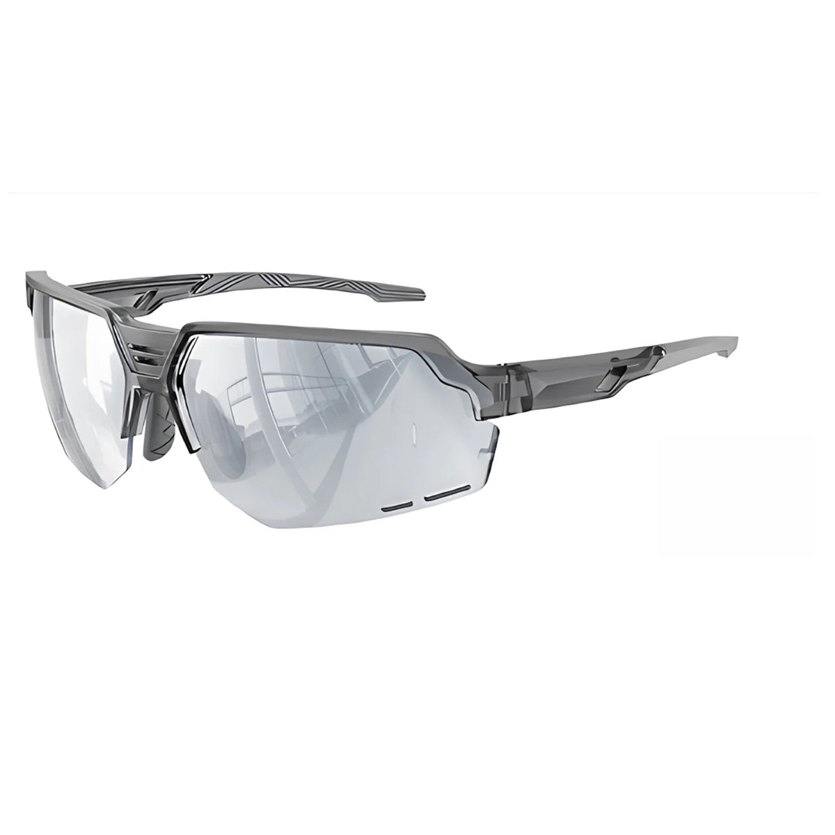 Gafas de sol deportivas de medio aro TR90 con lentes de PC para ciclismo y entrenamiento al aire libre