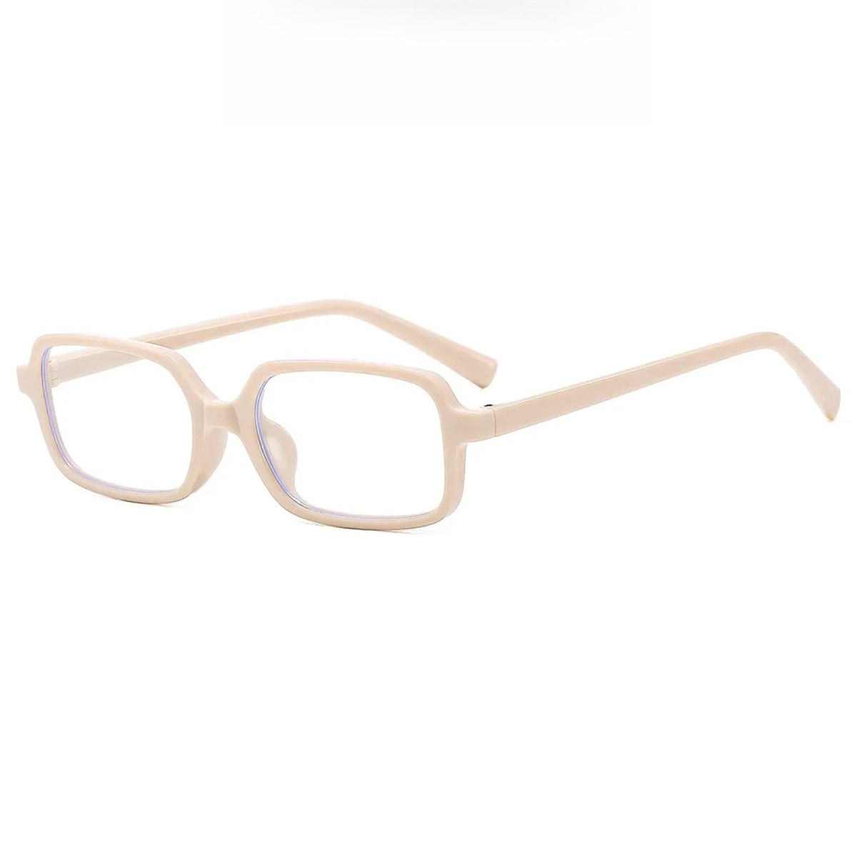 Gafas de luz azul rectangulares pequeñas de plástico
