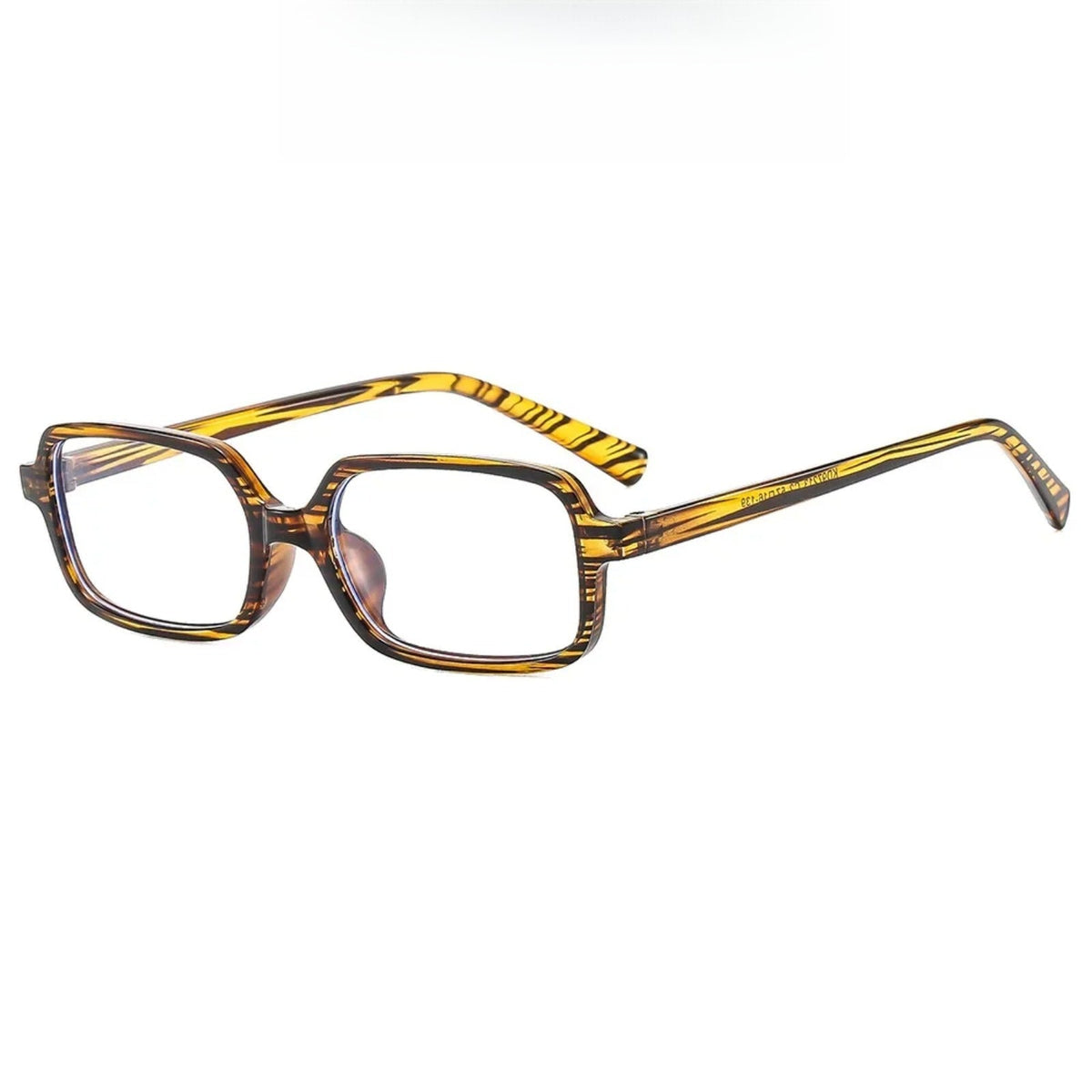 Gafas de luz azul rectangulares pequeñas de plástico