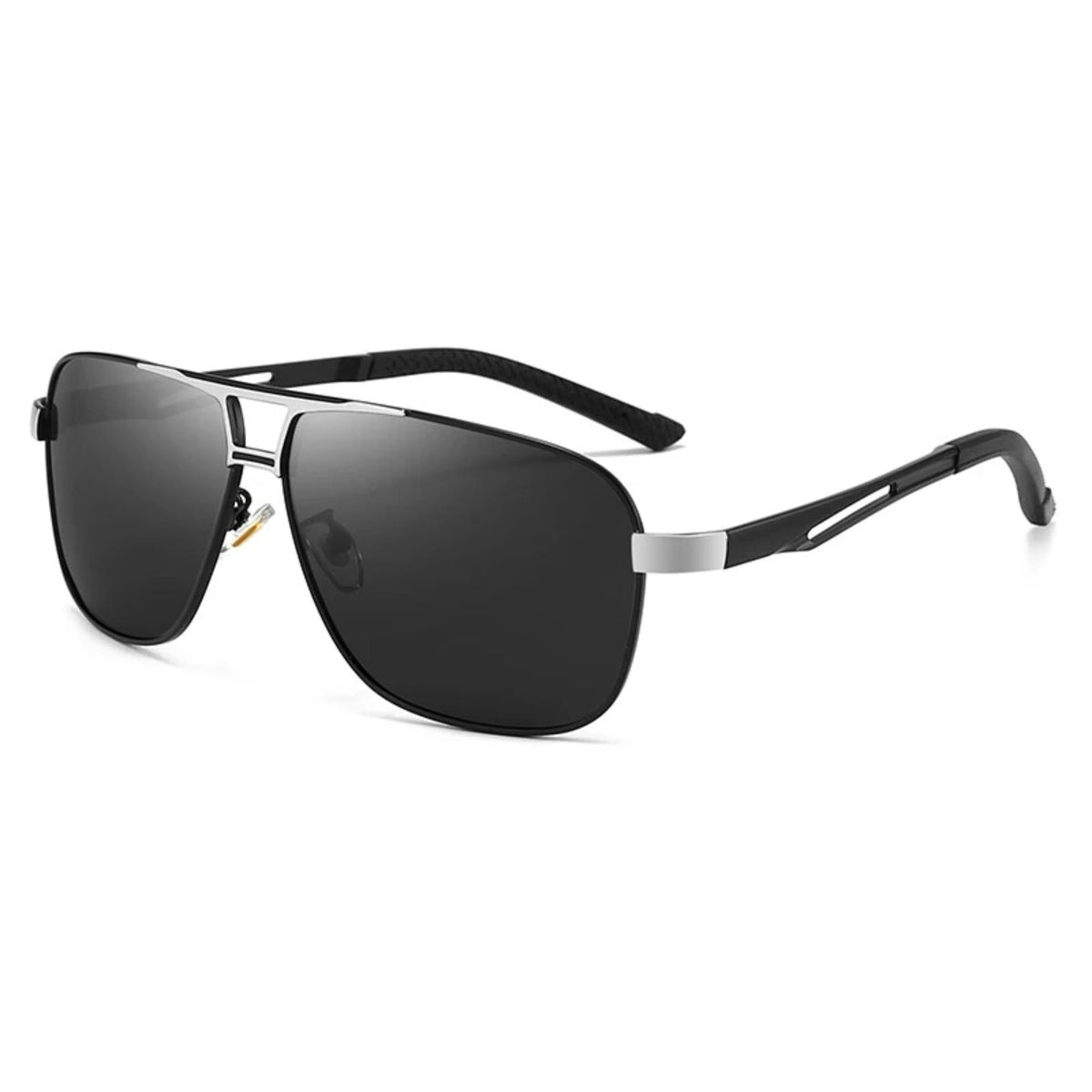 Gafas de sol cuadradas de aleación con protección UV400 polarizadas
