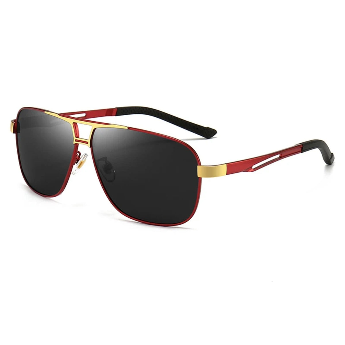 Gafas de sol cuadradas de aleación con protección UV400 polarizadas