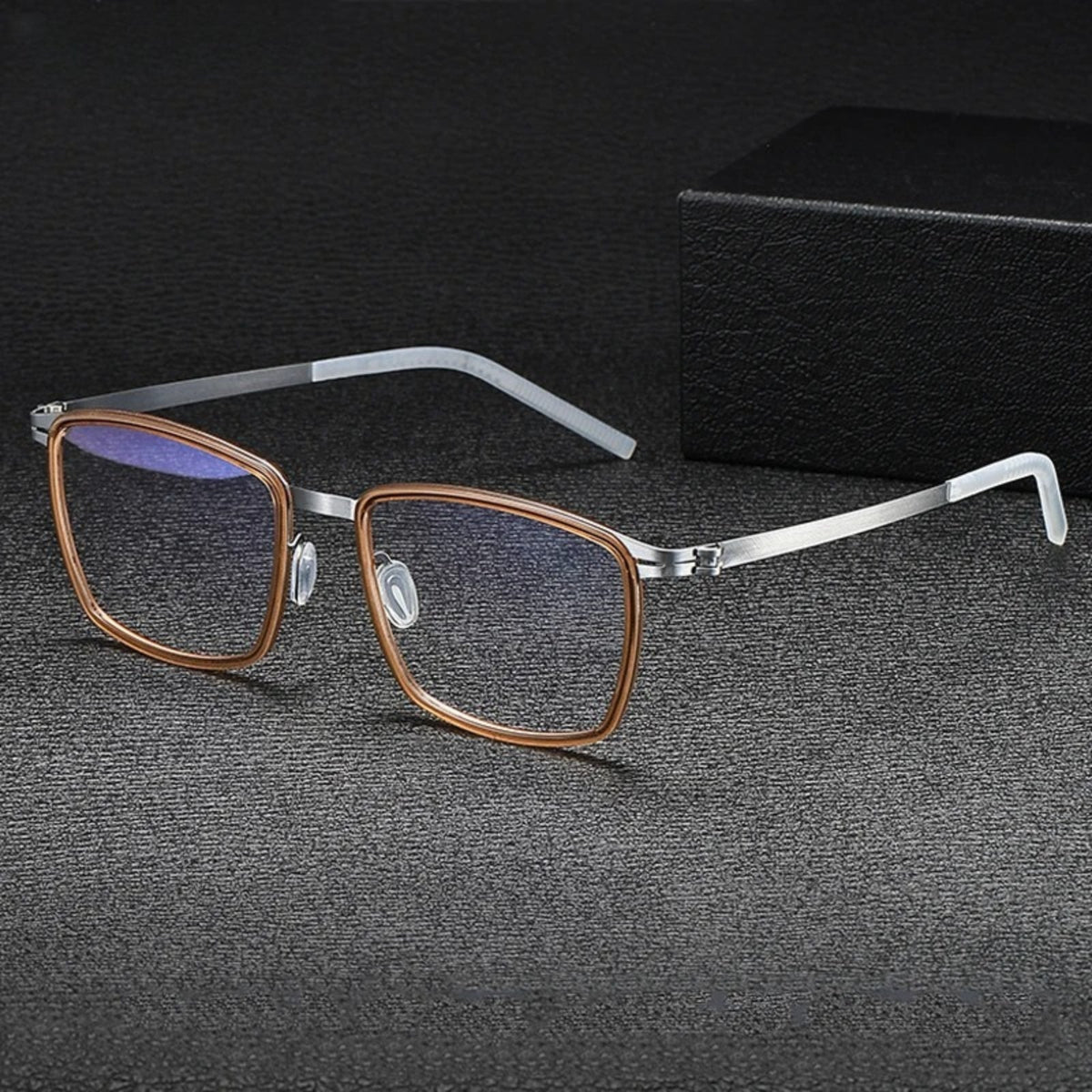 Gafas cuadradas de acetato sin tornillos
