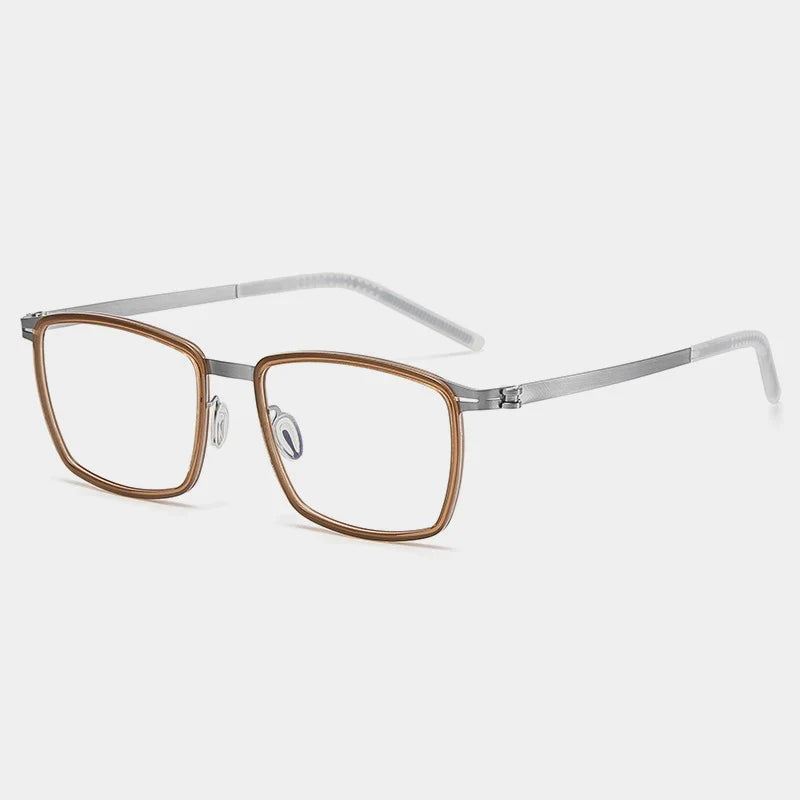 Gafas cuadradas de acetato sin tornillos