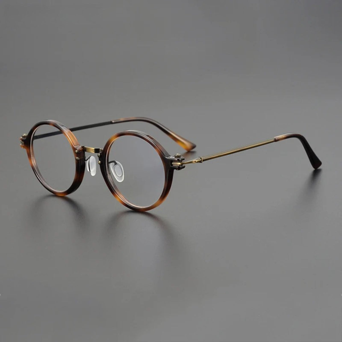 Gafas redondas de acetato y titanio