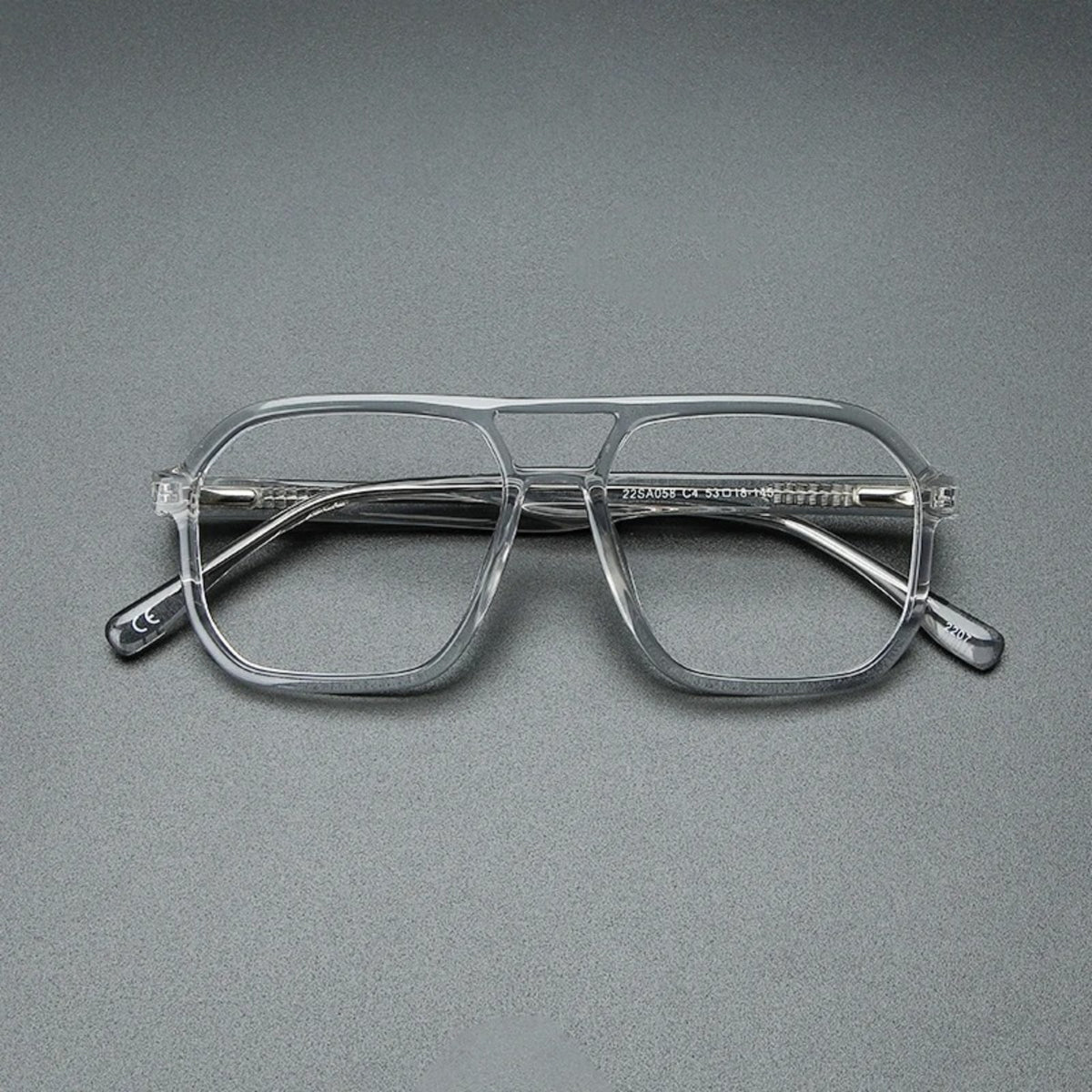 Gafas de sol estilo aviador con doble puente de acetato