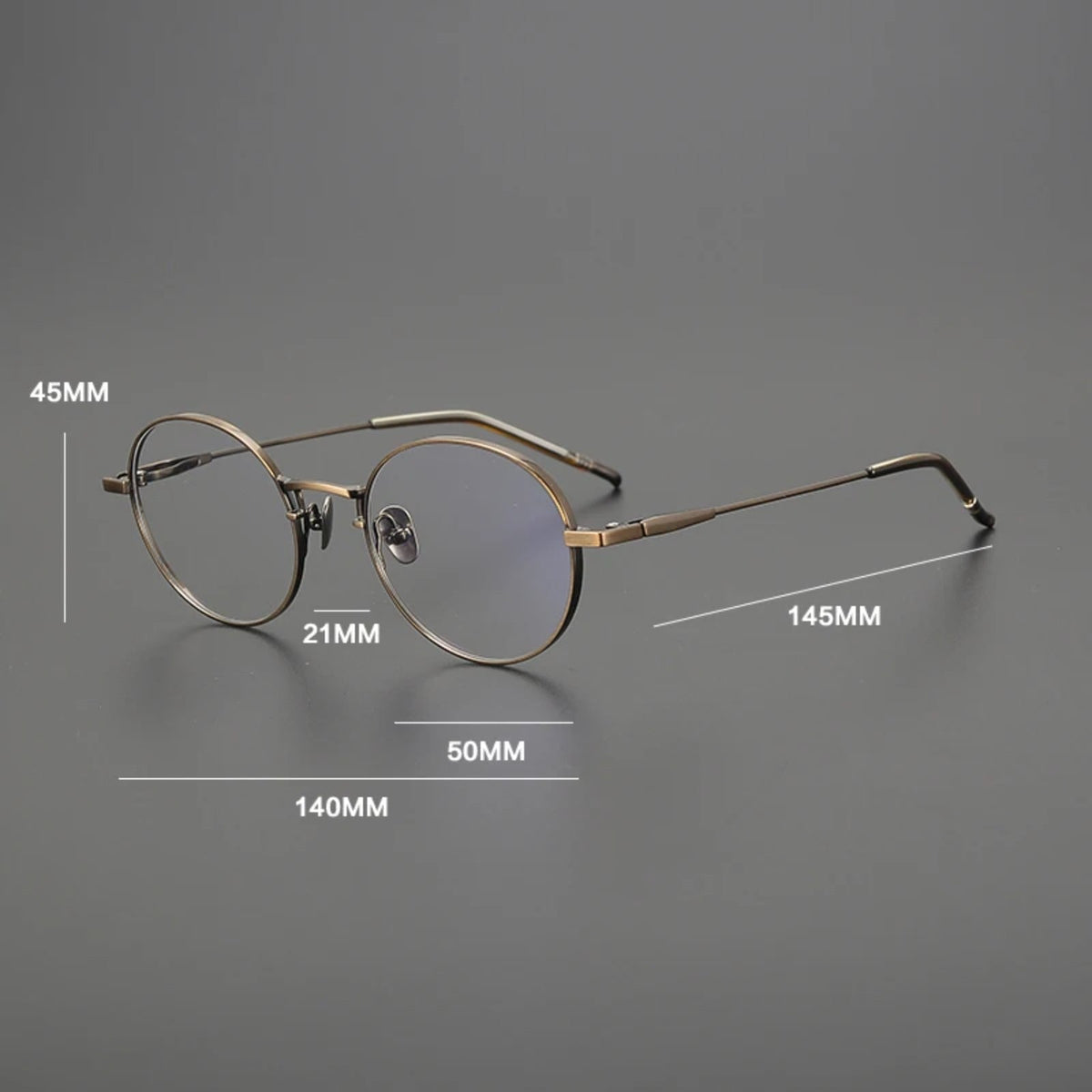 Gafas redondas de titanio coreanas