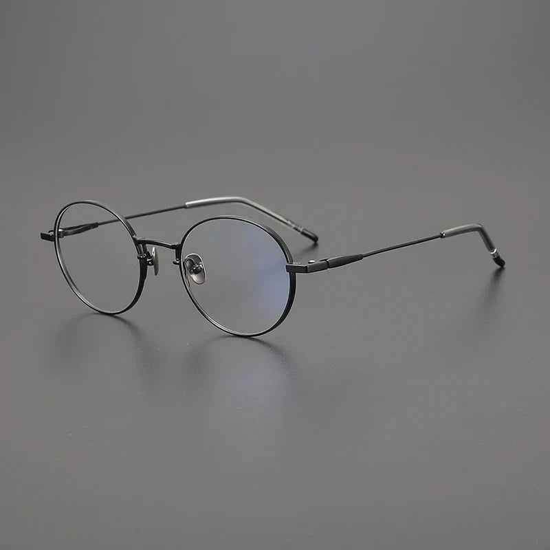 Gafas redondas de titanio coreanas