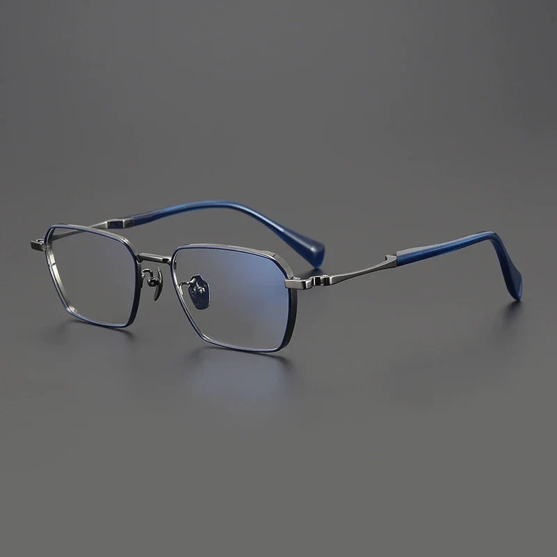 Gafas cuadradas grandes de titanio