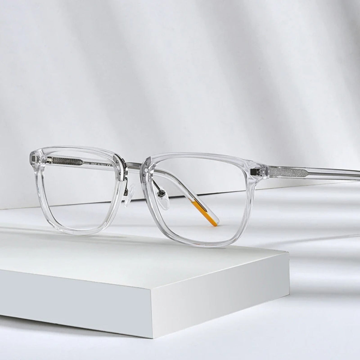 Gafas cuadradas de acetato cristal