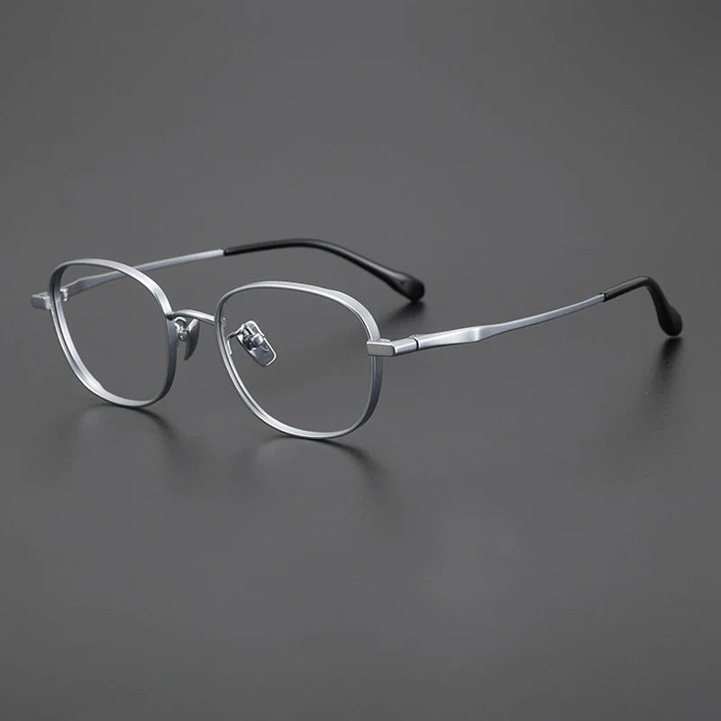 Gafas Panto de titanio azul en tamaño pequeño