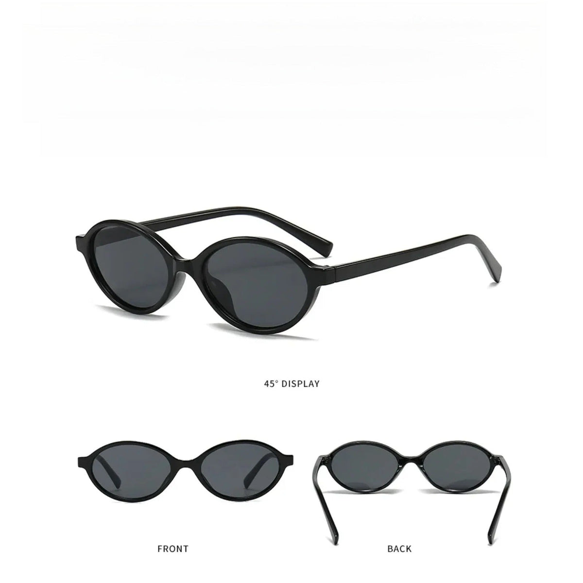 Gafas de sol ovaladas pequeñas de policarbonato con protección UV400