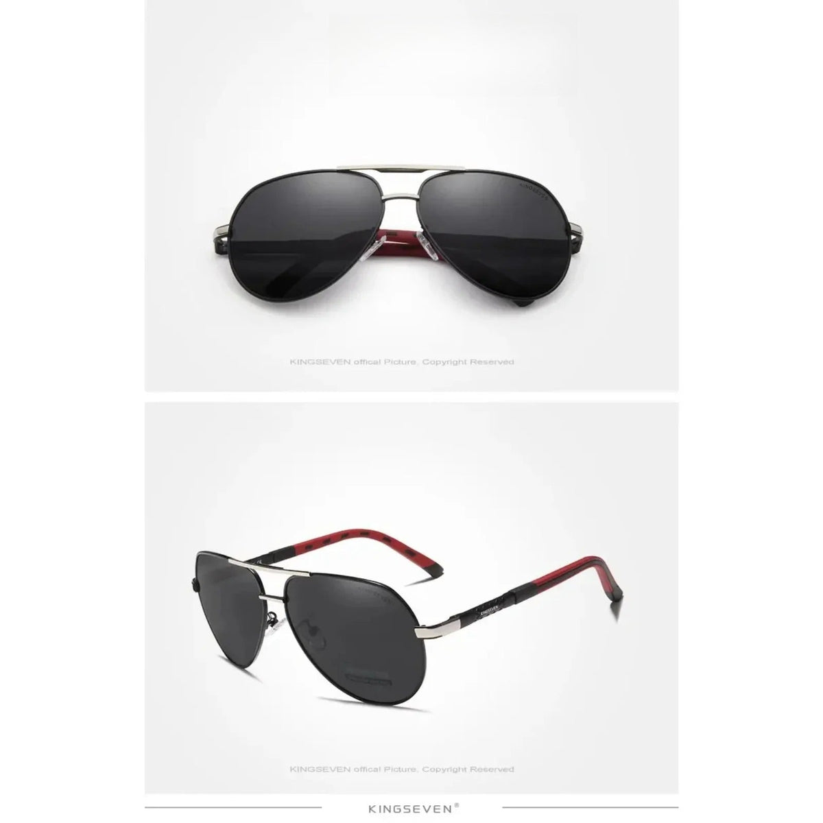 Gafas de sol polarizadas de aluminio tipo piloto con protección UV400