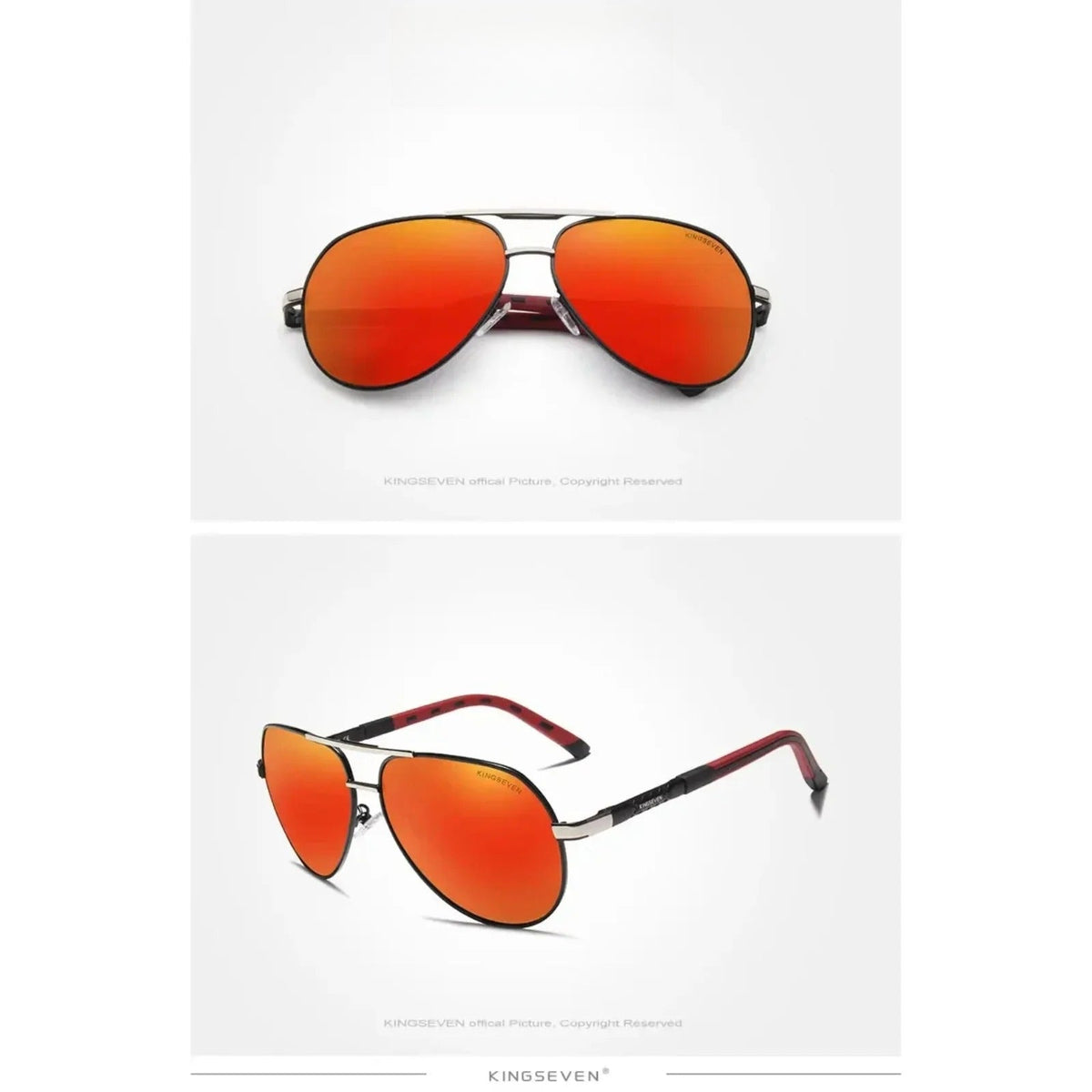 Gafas de sol polarizadas de aluminio tipo piloto con protección UV400