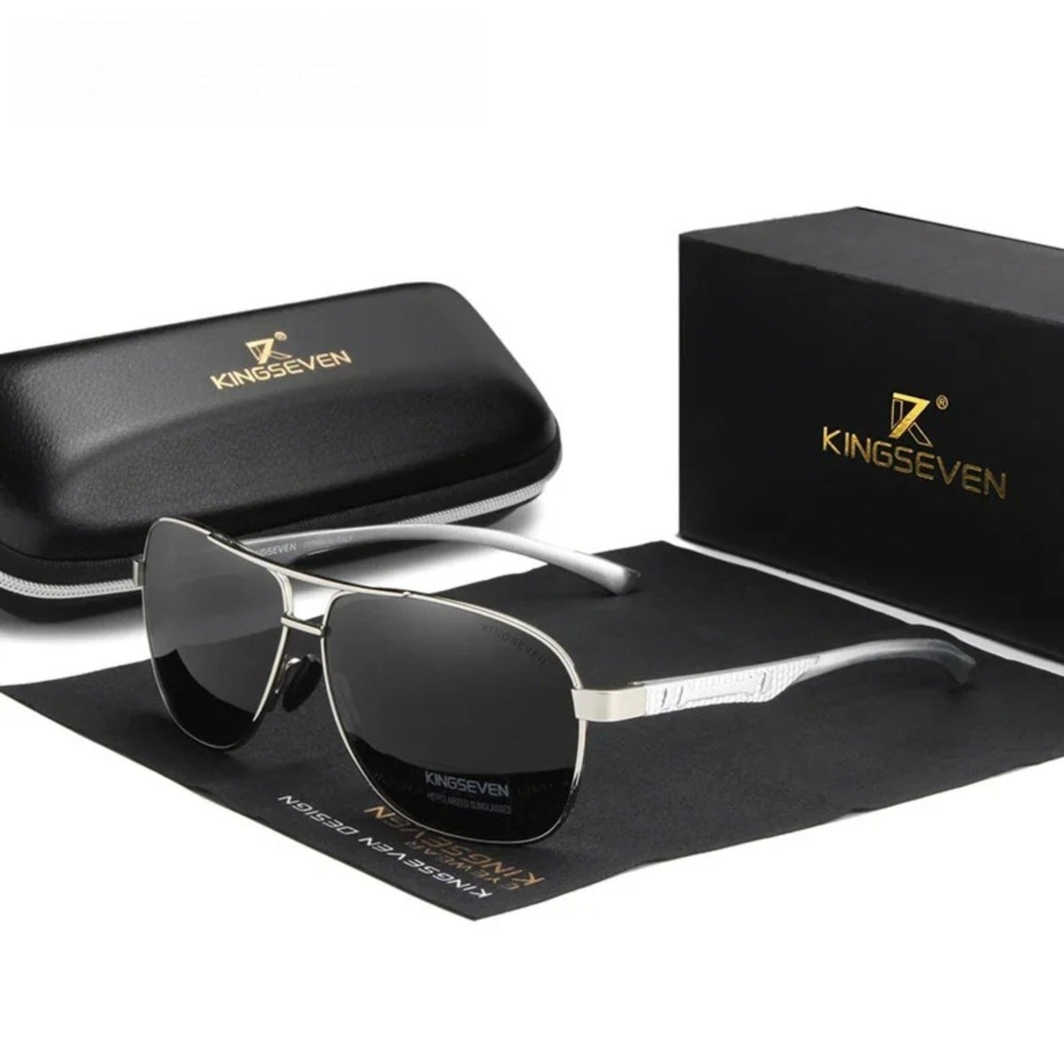 Gafas de sol polarizadas de aluminio tipo piloto con protección UV400