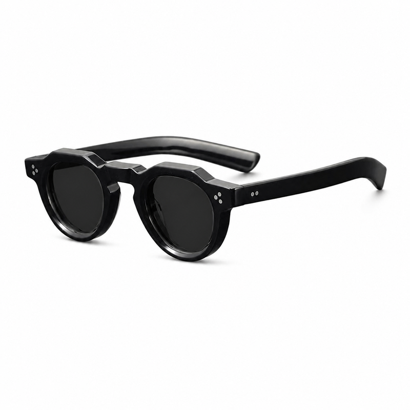 Gafas de sol vintage de acetato polarizadas con protección UV400 para ajuste pequeño