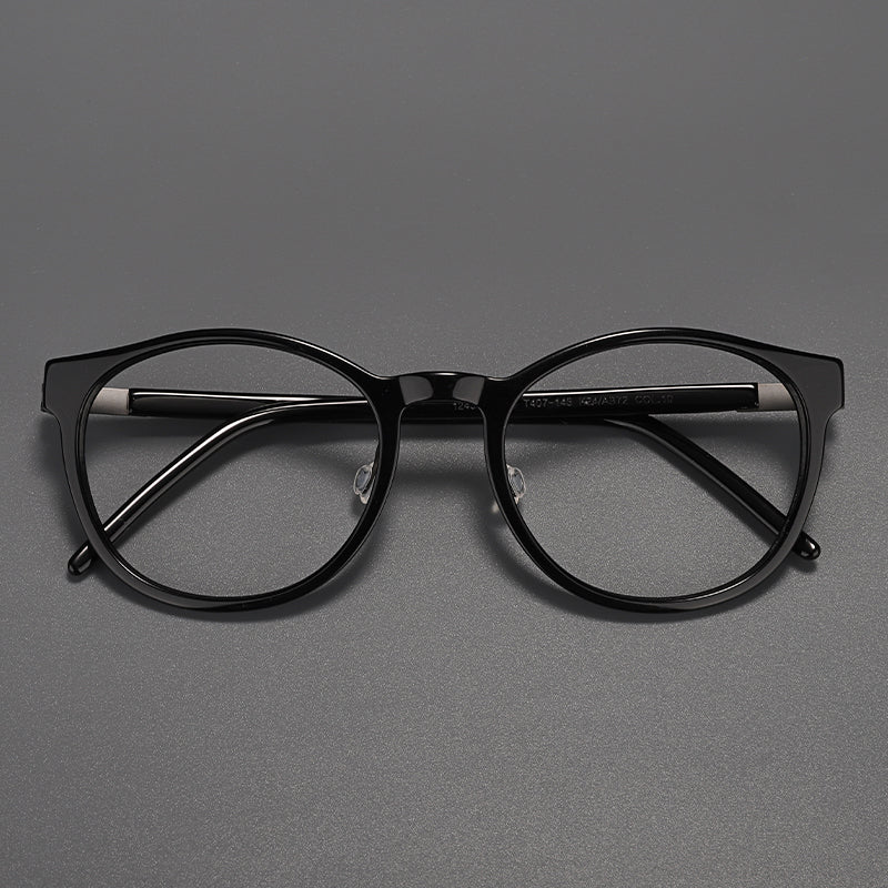 Monturas de gafas redondas retro con diseño de aro completo y múltiples estilos de montura