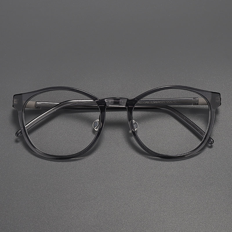 Monturas de gafas redondas retro con diseño de aro completo y múltiples estilos de montura