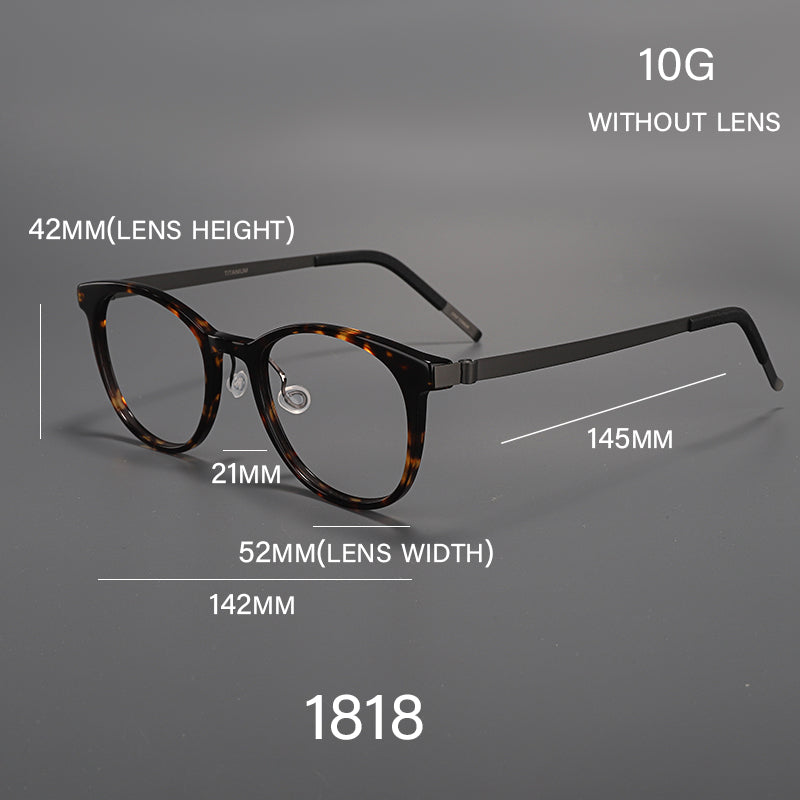 Monturas de gafas redondas retro con diseño de aro completo y múltiples estilos de montura