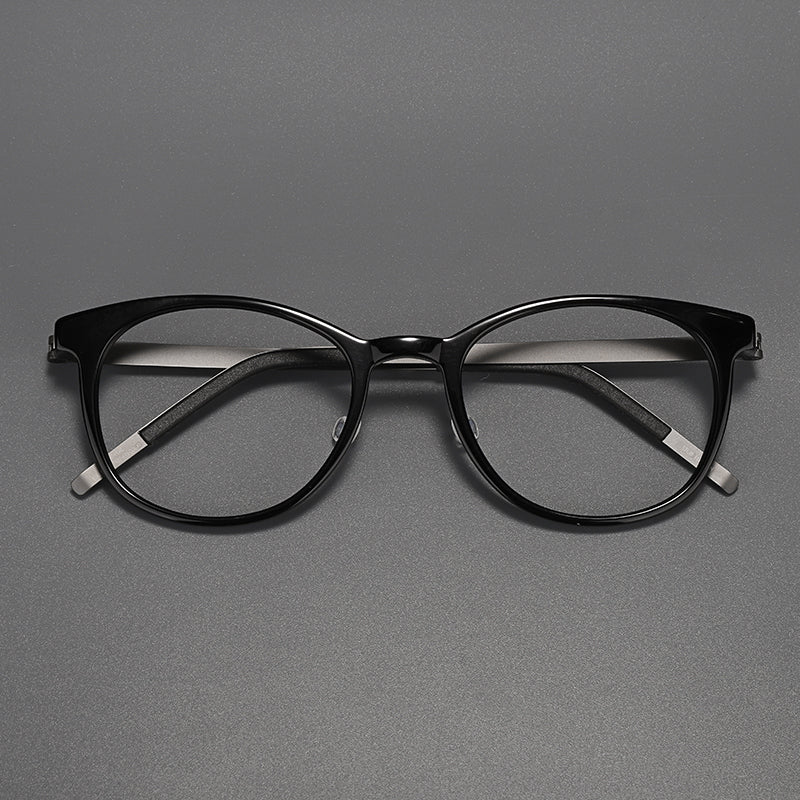Monturas de gafas redondas retro con diseño de aro completo y múltiples estilos de montura