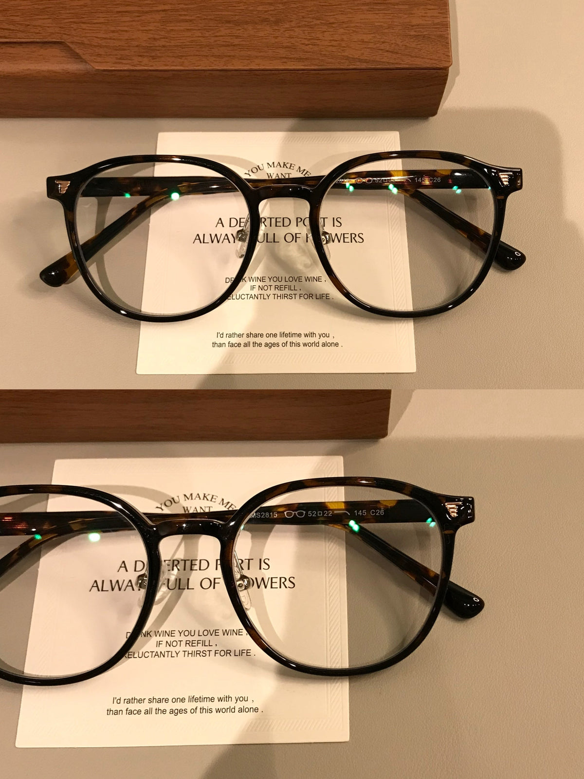 Monturas de gafas cuadradas redondeadas con ceja elevada, carey ámbar o negro