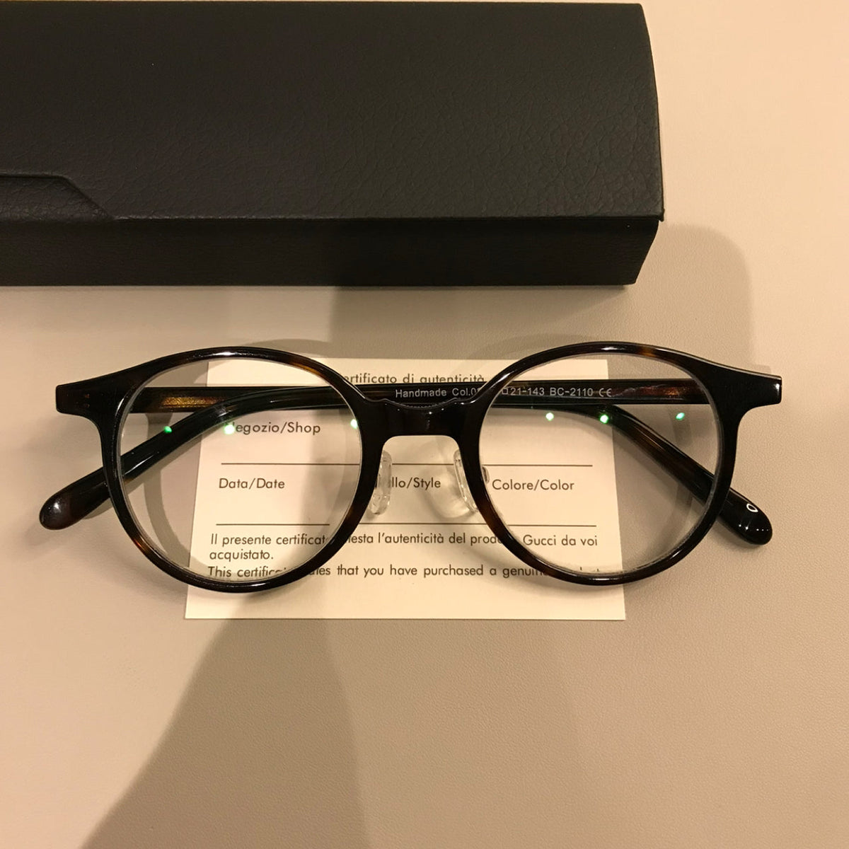 Monturas de gafas redondas compactas estilo Boston, carey, negro o marrón té transparente