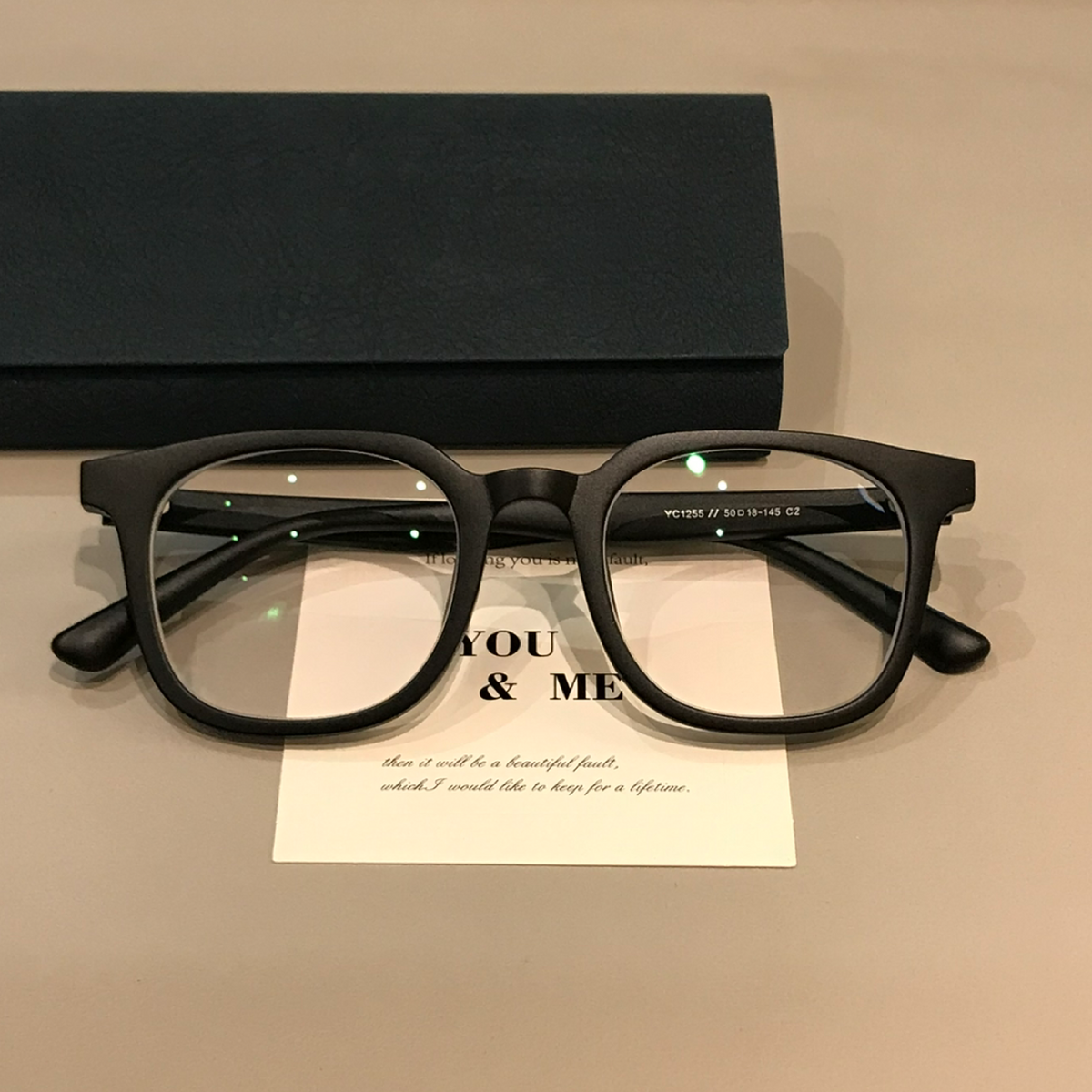 Montura de gafas cuadrada extragrande para hombre con bordes gruesos mate, negra