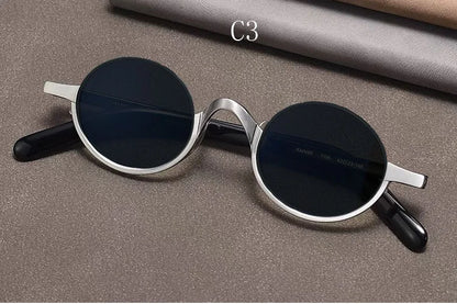 
Gafas de sol ovaladas retro polarizadas | Titanio puro | Marrón oscuro - Imagen 7