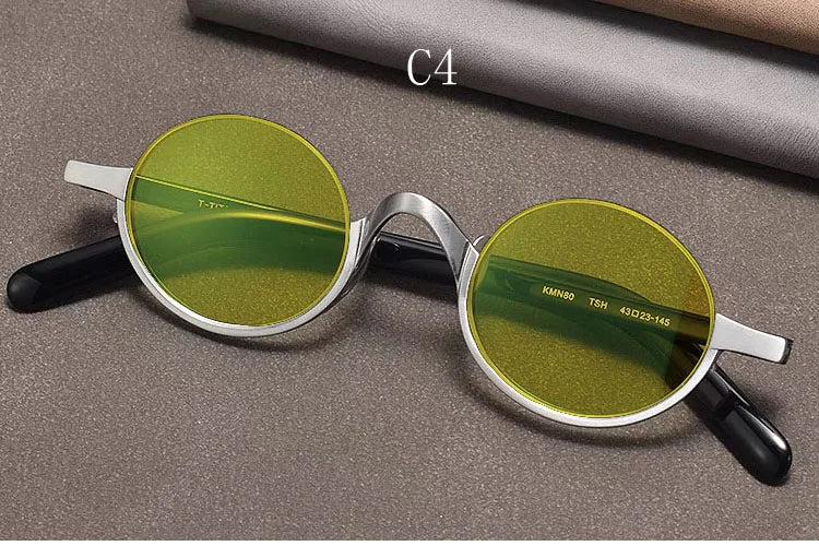 
Gafas de sol ovaladas retro polarizadas | Titanio puro | Marrón oscuro