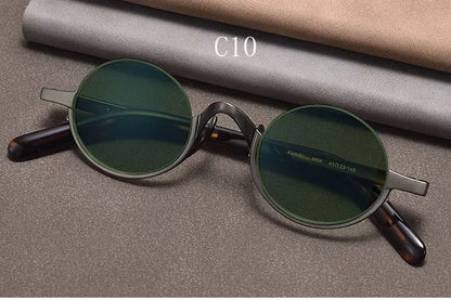 
Gafas de sol ovaladas retro polarizadas | Titanio puro | Marrón oscuro - Imagen 15