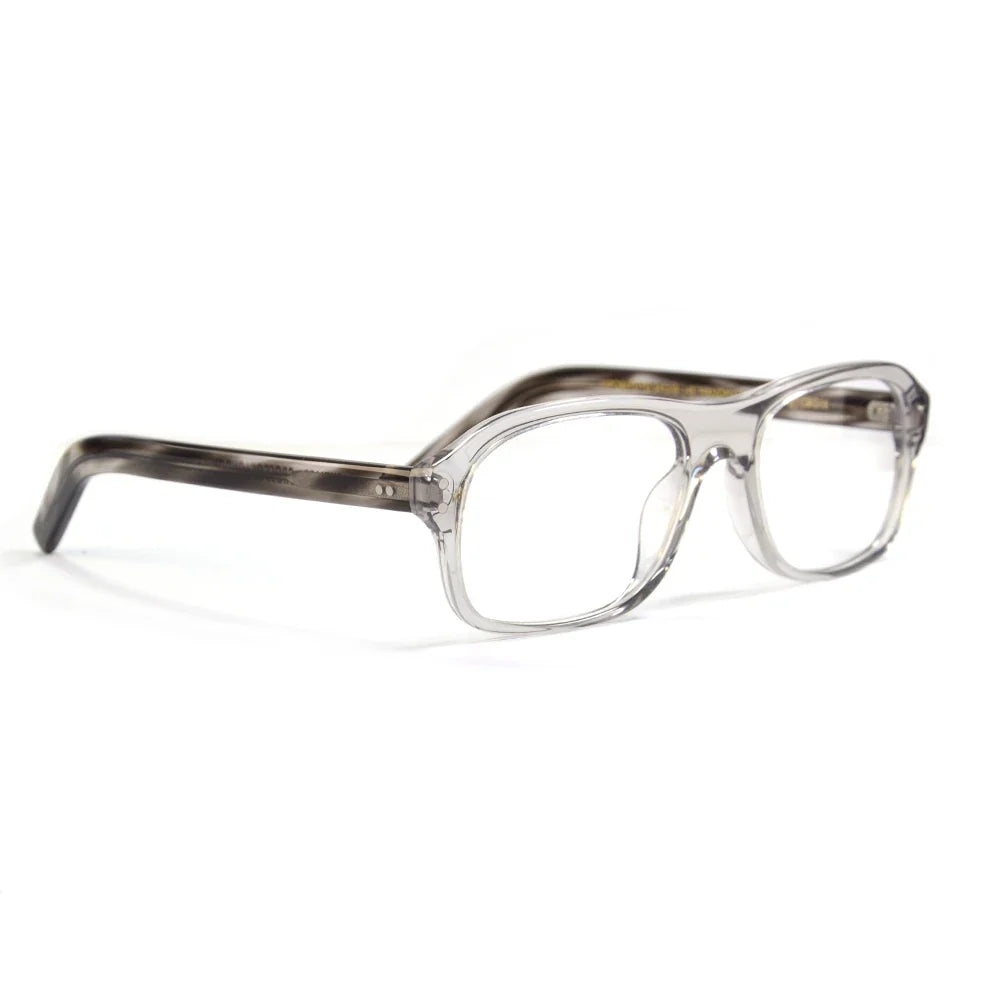 
Gafas rectangulares de acetato retro: estilo inspirado en Kingsman - Gris