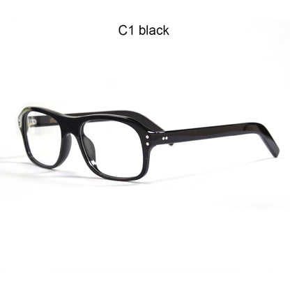 
Gafas rectangulares de acetato retro: estilo inspirado en Kingsman
