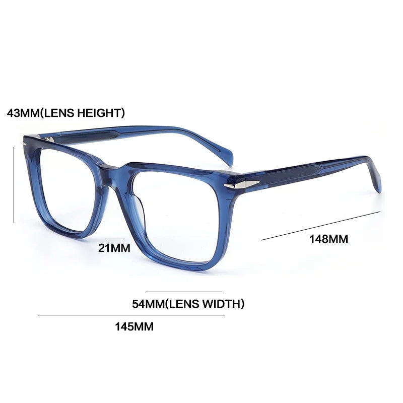 
Montura de gafas vintage de acetato bicolor – Negro y carey - Imagen 5