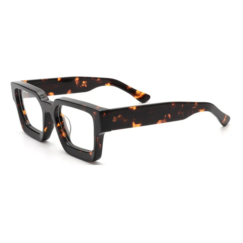 
Montura de gafas cuadrada de acetato grueso vintage | Multicolor