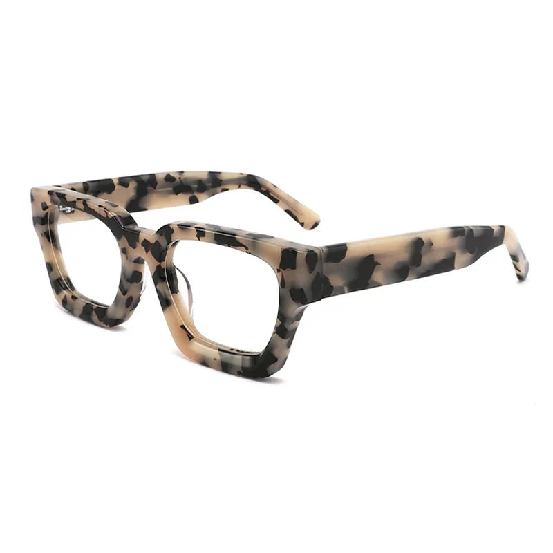 
Montura de gafas cuadrada de acetato grueso vintage | Multicolor