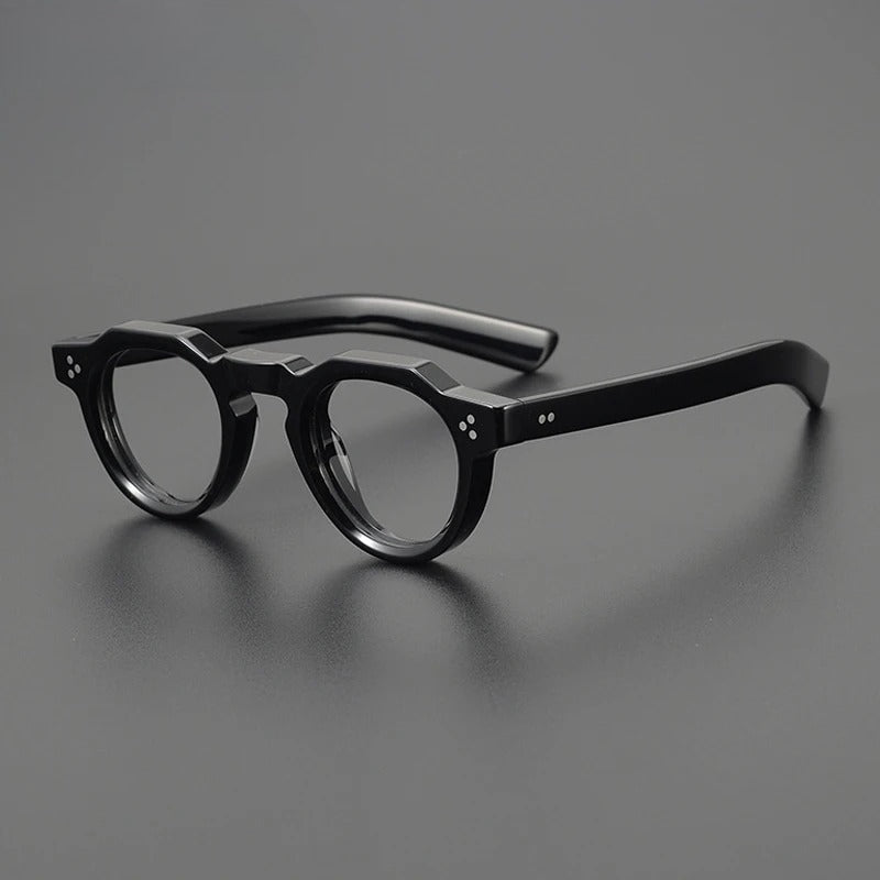 
Montura de gafas vintage pequeña y redonda de acetato