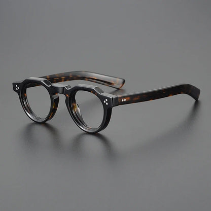 
Montura de gafas vintage pequeña y redonda de acetato