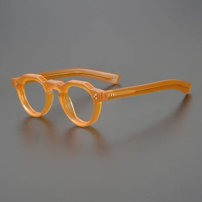 
Montura de gafas vintage pequeña y redonda de acetato - Imagen 9