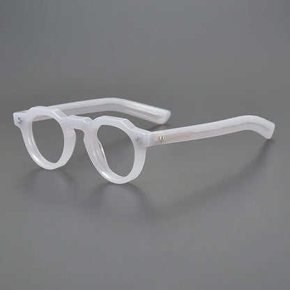 
Montura de gafas vintage pequeña y redonda de acetato - Imagen 10